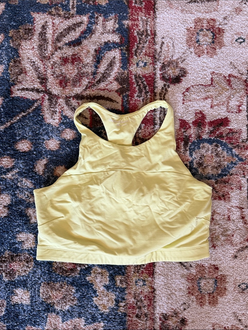 Outdoor voices neon yellow top